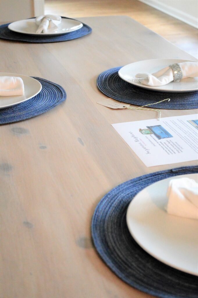 Whitewashed Farmhouse Table