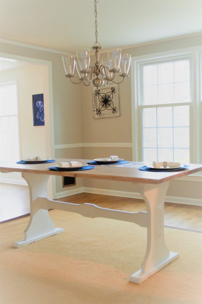 Whitewashed Farmhouse Table