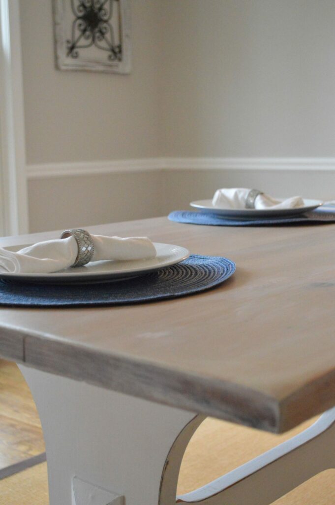 Whitewashed Farmhouse Table