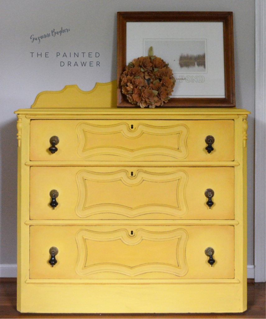 yellow dresser