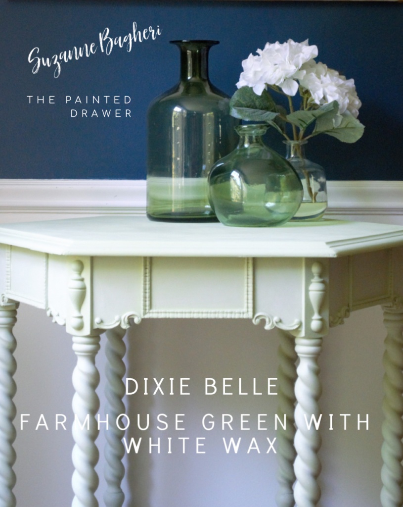 Cheery Cottage Table Makeover! Dixie Belle Farmhouse Green and