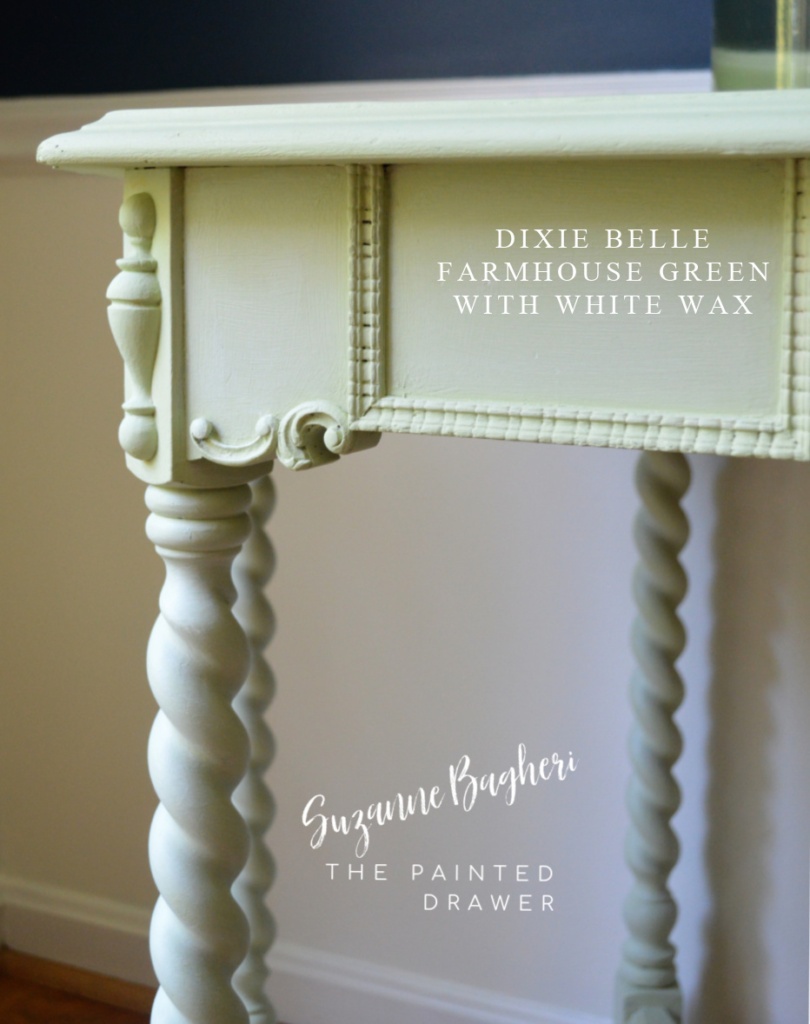 Cheery Cottage Table Makeover! Dixie Belle Farmhouse Green and