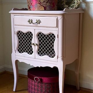 Pink French Provincial Table