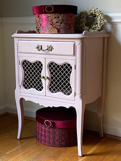 Pink French Provincial Table